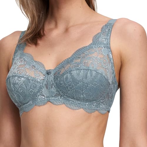 SUSA BH Damen ohne Bügel Latina, Damen-BHs mit genähten Cups & längenverstellbarem Träger, Idealer Halt,Häkchenverschluss von Susa