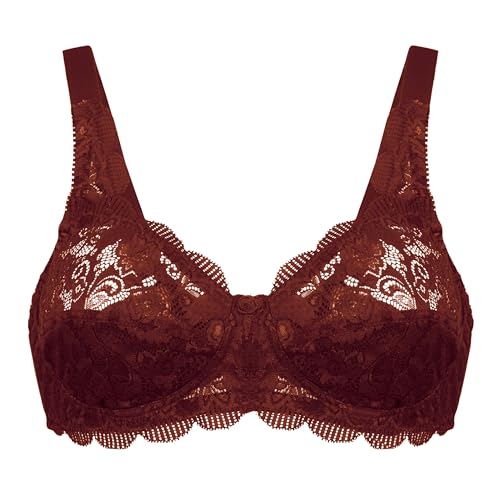 SUSA BH Damen ohne Bügel Latina, Damen-BHs mit genähten Cups & längenverstellbarem Träger, Idealer Halt,Häkchenverschluss von Susa