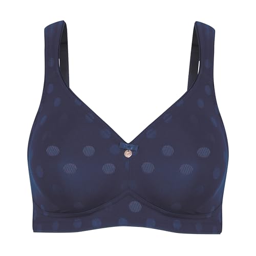 Susa BH Damen ohne Bügel Rhodos I Damen-BHS mit genähten Cups & Breiten Trägern I Dessous mit optimaler Passform I Hoher garantiert I Twilight I 80F von Susa