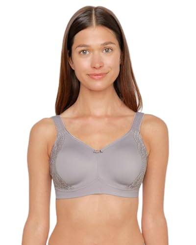 Susa BH ohne Bügel I Minimizer BH mit seitlich am Cup angebrachter Spitze I Bügelloser BH mit Breiten, gepolsterten Trägern I Starker Minimize-Effekt von Susa