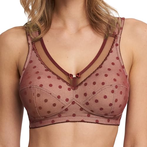 Susa BH Damen ohne Bügel Limited I Damen-BHS mit genähten Cups & Stützblenden I 3-teilige Schnittführung I Hoher garantiert I Ruby red I 110G von Susa