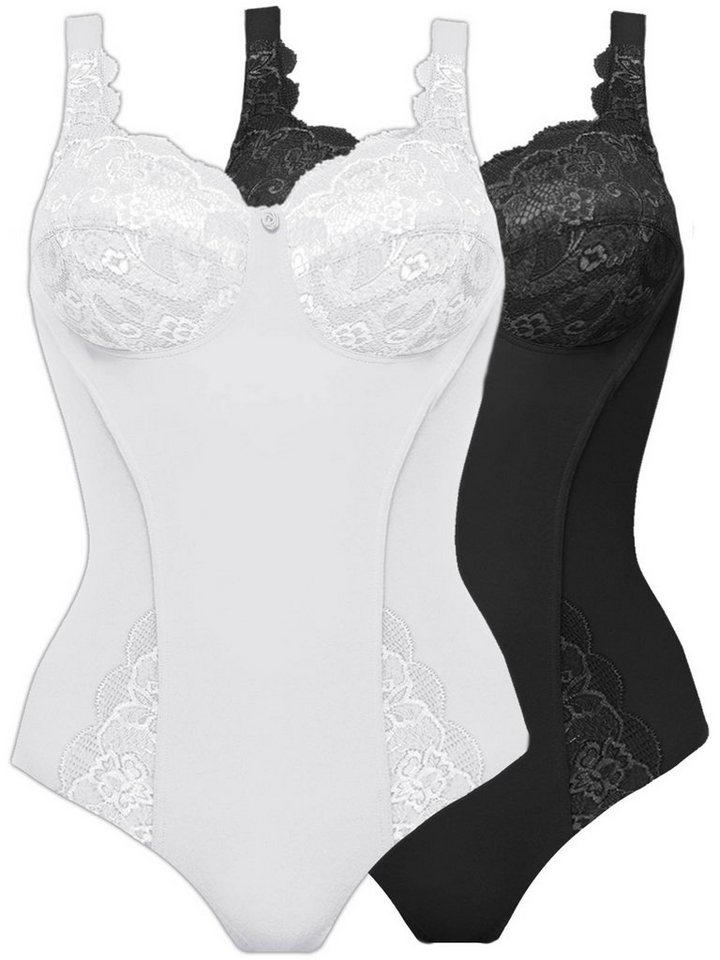 Susa Body 2er Pack Body ohne Bügel Latina (Spar-Set, 2-tlg) formendes Vorderfutter von Susa