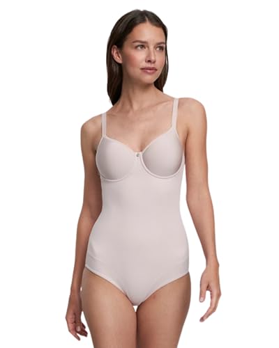 Susa Body mit Bügel I Catania 6552 I 75A Ivory I Figurformender Body für Damen aus atmungsaktivem Spacer Material I Formt Taille, Bauch & Po I Unsichtbar unter Kleidung von Susa