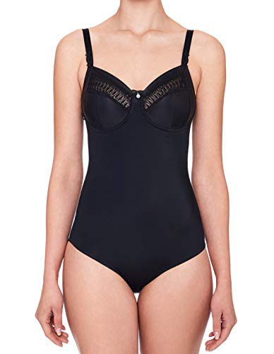 Susa Body ohne Bügel Santorin I Body Shapewear Damen stark formend I Frauen Mieder I Softer Bodysuit mit Shaping Effekt I Formt Taille, Bauch und Po I schwarz I 75B von Susa