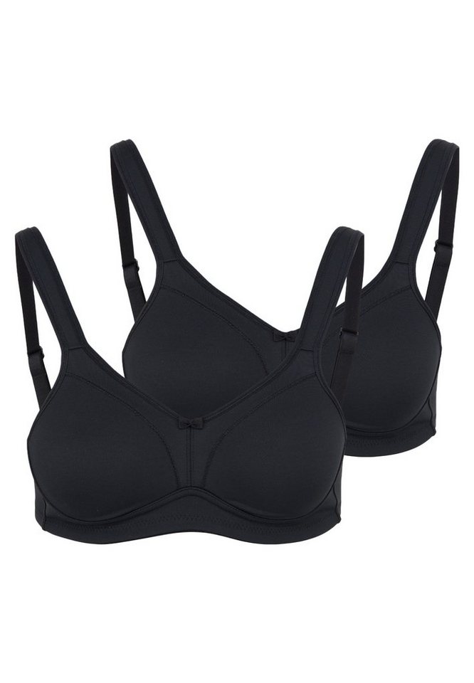 Susa Bügelloser BH 2er Pack Comfort Topsy (Spar-Set, 2-tlg) BH ohne Bügel - Nahtlose Cups, Sorgt für sicheren Halt von Susa