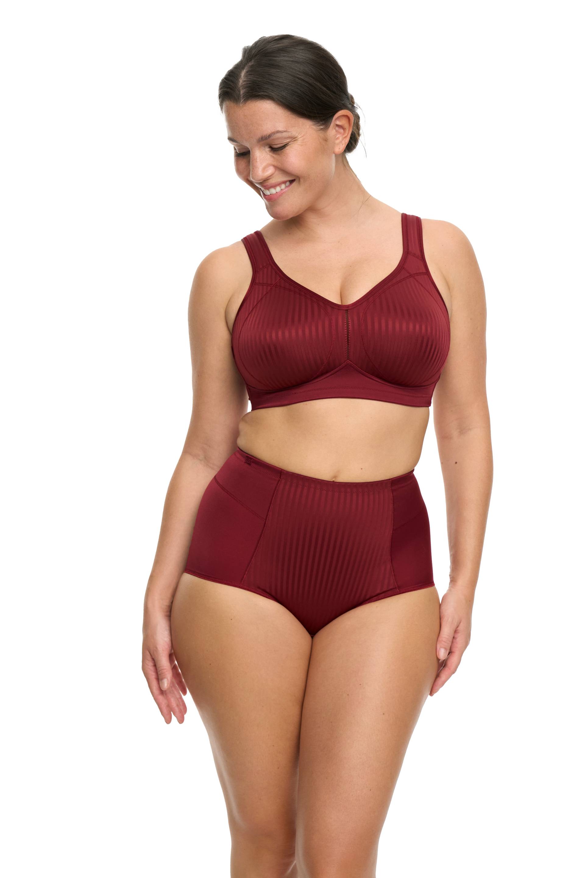 Susa Bügelloser BH "Cremona" Stützfunktion, vorgeformte Cups, Streifenoptik vorn von Susa