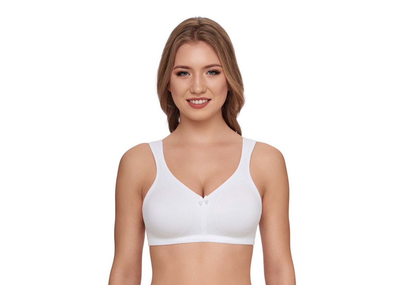 Susa Bügelloser BH Susa Topsy Plus BH ohne Bügel 9756 (100 E Weiss) von Susa