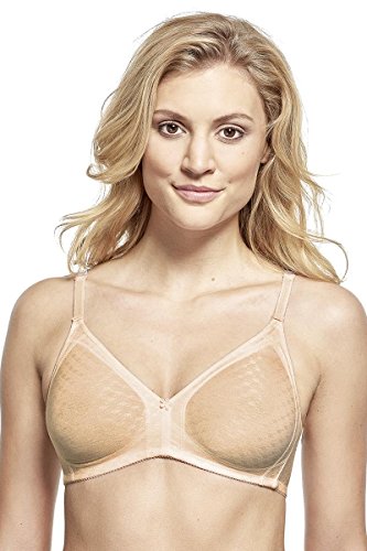 SUSA BH ohne Bügel Topsy , Blickdichter BH mit nahtlos vorgeformten Cups , Gemoldeter BH mit kleiner Blume , Idealer Atmungsaktivität & hoher Stabilität von Susa