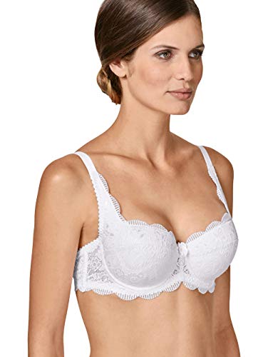 Susa Damen Wiesn-Zauber 8033 Balconette Dirndl-BH, weiß, 95B von Susa