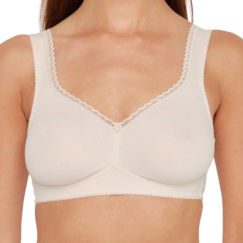 Susa Damen Bügel 7758 Bügelloser BH, Halbtransparent, Beige (Cappuccino 103), 75 E von Susa