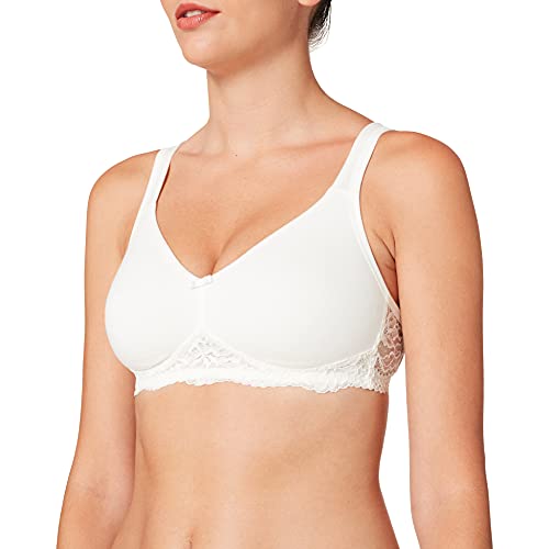 Susa Damen Bügel gemoldet Organic-Cotton Bügelloser BH, Weiß (Natur 229), 75A von Susa