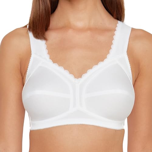 Susa Damen 9617 Bügelloser BH, Weiß (Weiß 003), 90C EU von Susa