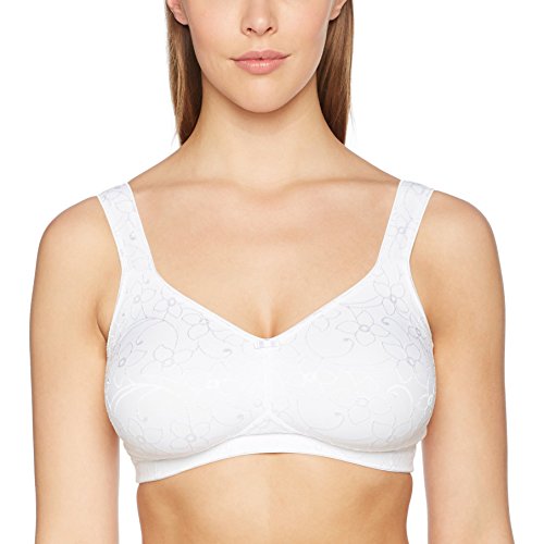 Susa Damen Entlastungs Bügel Topsy 7536 Comfort Plus Bügelloser BH, weiß, 95E von Susa