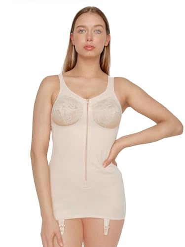 Susa Body ohne Bügel Classics I Body Shapewear Damen stark formend I Bodysuit formt und betont Taille, Bauch und Po I Korselett mit Strumpfhalter I Shell I 115B von Susa