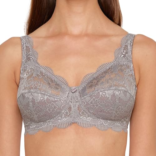 SUSA BH Damen ohne Bügel Latina, Damen-BHs mit genähten Cups & längenverstellbarem Träger, Idealer Halt,Häkchenverschluss von Susa