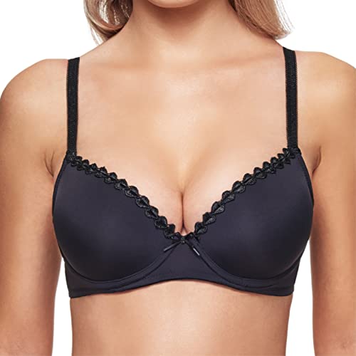 Susa Damen Wiesn-Zauber 8025 mit Push-Up-Schalen Dirndl-BH, schwarz, 70E von Susa