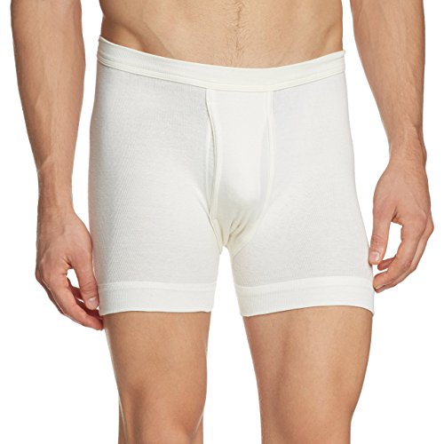 Susa Herren Angora Unterhose (kurz) s8010030 Funktionsunterwäsche, Weiß (wollweiß s122), Medium (Herstellergröße: M) von Susa