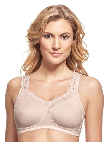 Susa Prothesen BH Damen ohne Bügel Care 19850 Damen-BHS mit vorgeformten Taschen I Hoher, optimaler Halt I Strapazierfähig I Cappuccino I 80C von Susa