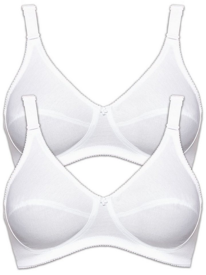 Susa Set: Bügelloser BH 2er Pack BH ohne Bügel Cotton (Spar-Set, 2-tlg) - von Susa