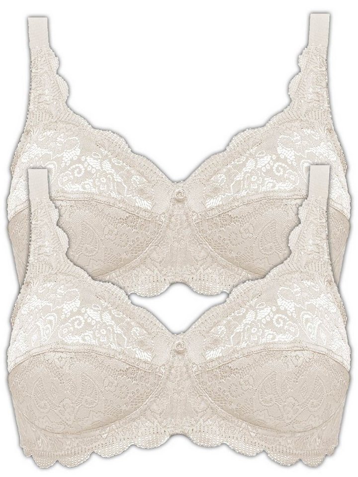 Susa Set: Bügelloser BH 2er Pack BH ohne Bügel Latina (Spar-Set, 2-tlg) von Susa