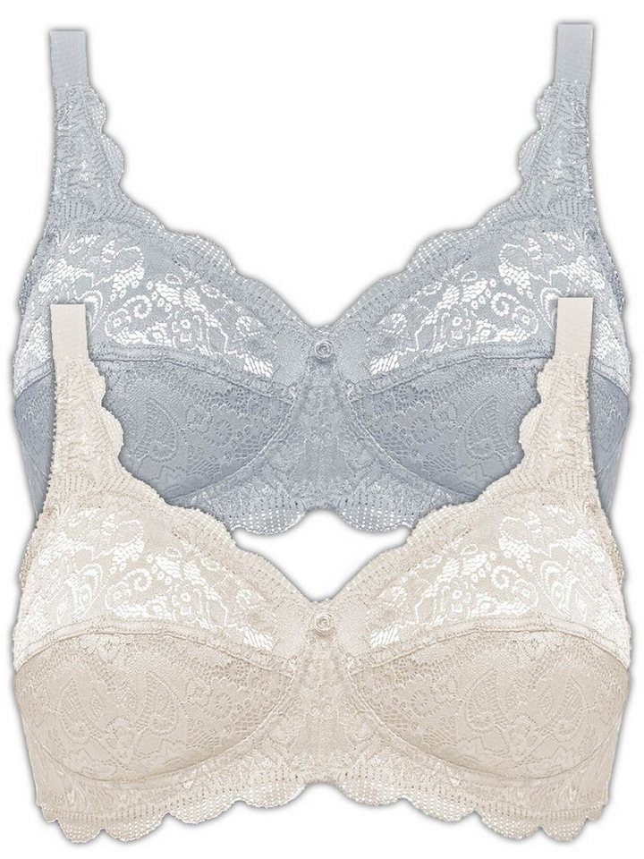 Susa Set: Bügelloser BH 2er Pack BH ohne Bügel Latina (Spar-Set, 2-tlg) - von Susa