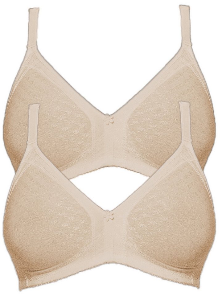 Susa Set: Bügelloser BH 2er Pack BH ohne Bügel Topsy (Spar-Set, 2-tlg) von Susa