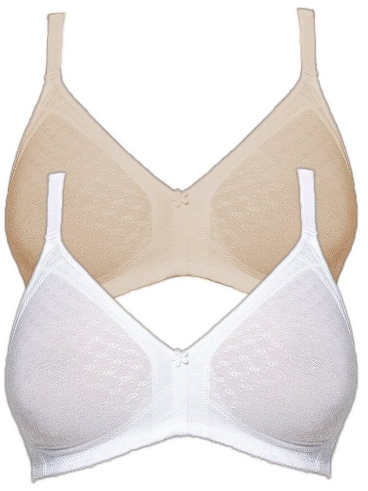 Susa Set: Bügelloser BH 2er Pack BH ohne Bügel Topsy (Spar-Set, 2-tlg) von Susa