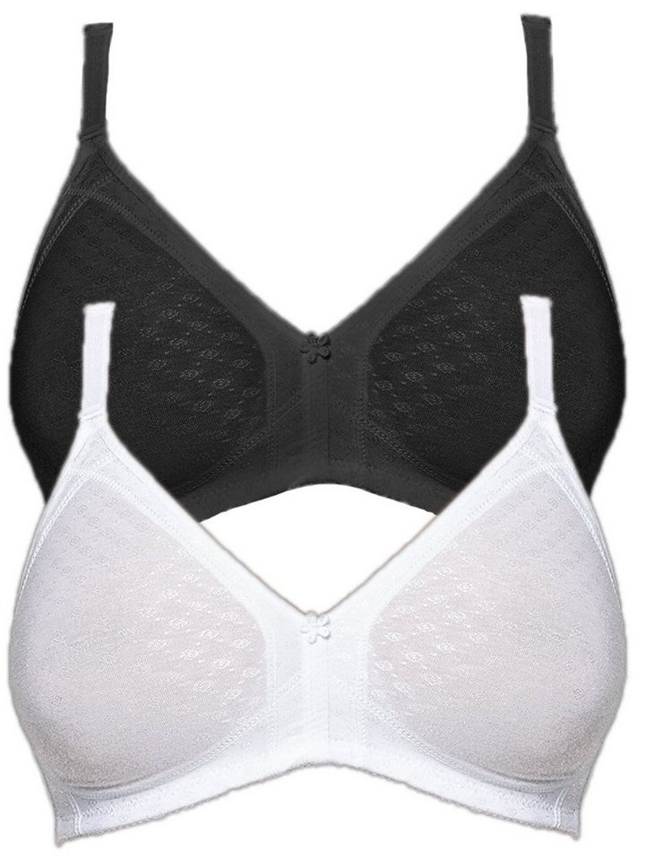 Susa Set: Bügelloser BH 2er Pack BH ohne Bügel Topsy (Spar-Set, 2-tlg) von Susa