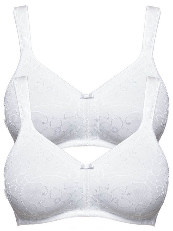 Susa Set: Bügelloser BH 2er Pack Prothesen BH Care (Spar-Set, 2-tlg) beidseitige Taschen von Susa
