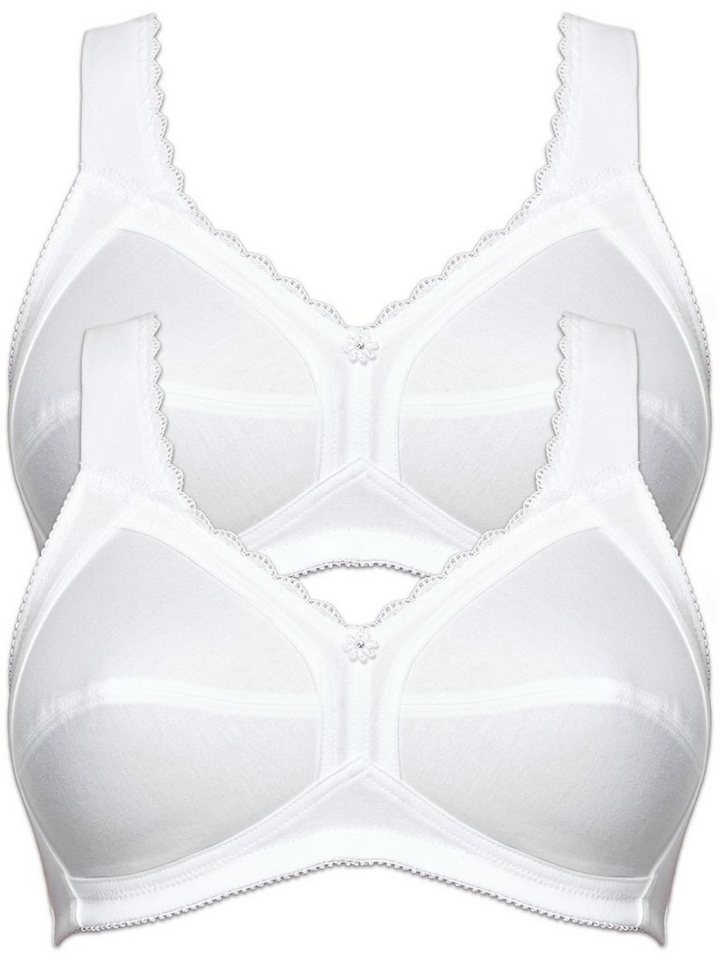 Susa Set: Entlastungs-BH 2er Pack Entlastungs BH Cotton (Spar-Set, 2-tlg) Stützfunktion von Susa