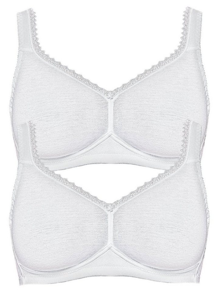 Susa Set: Soft-BH 2er Pack Baumwoll BH ohne Bügel Organic Cotton (Spar-Set, 2-tlg) hohe Markenqualität von Susa