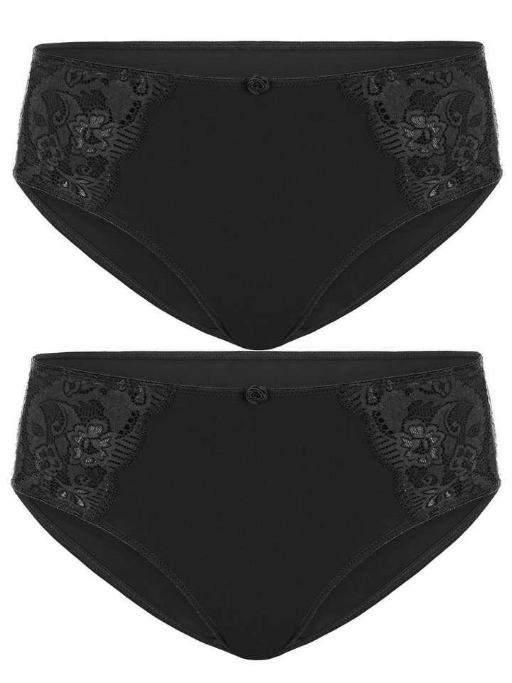 Susa Slip 2er Pack Damen Slip Latina (Spar-Set, 2-St) Zwickel von Susa