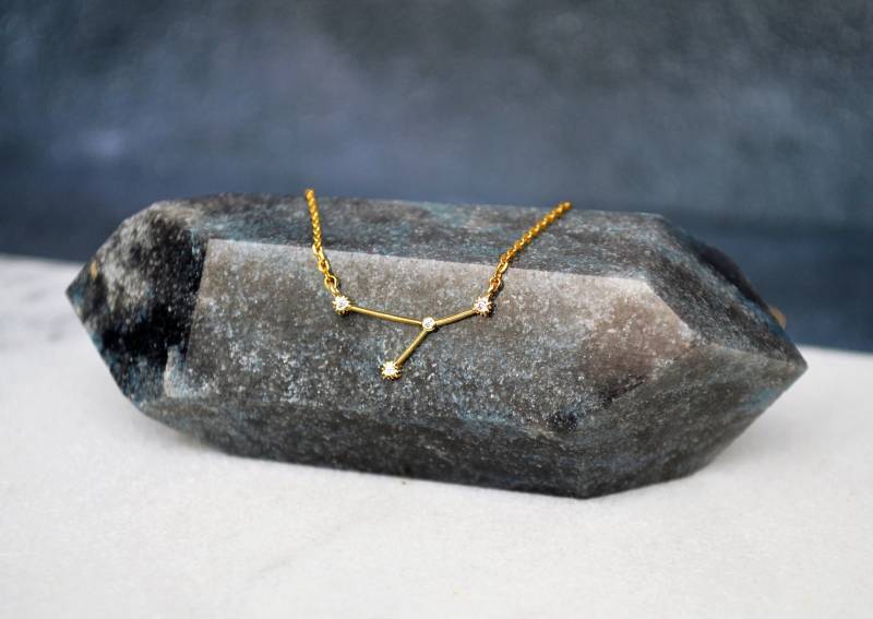 Krebs Sternbild Kette Gold Sternzeichen Astrologie Schmuck von Susabellas