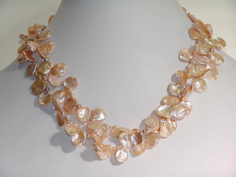 Luscious Lange Creme Keishi Perlenkette Luscious Lange Creme Keishi Perlenkette von SusanAndersonDesign