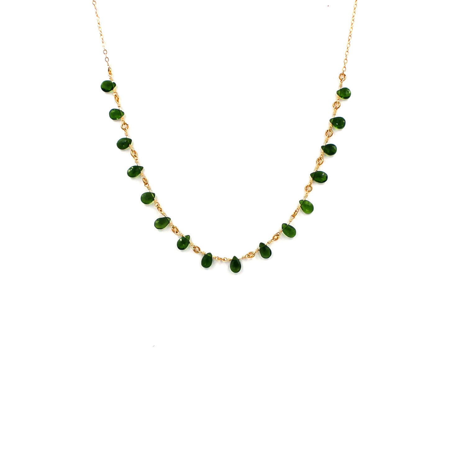 Chromdiopsid Halbrunde Kette Chromdiopsid Halbrunde Kette von SusanJillDesigns