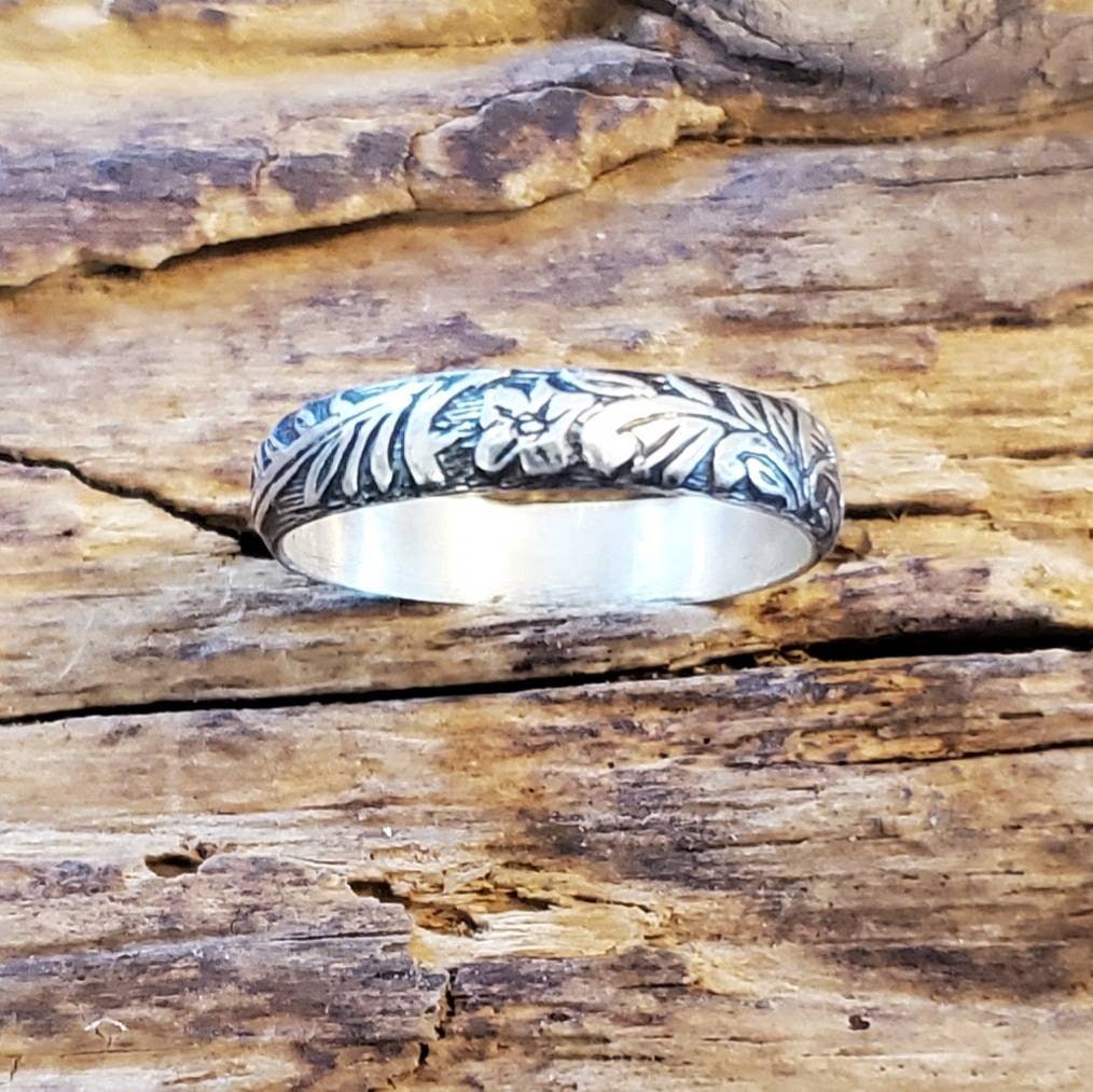 Blumen Sterling Stacker Blumen Sterling Stacker von SusanResterJewelry
