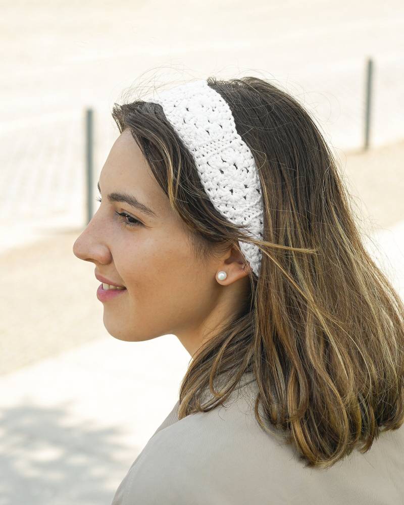 Handgefertigtes Häkel-Stirnband Stilvolles Boho-Haar-Accessoire, Weich, Bequem, Anpassbare Farben, Modisch Und Vielseitig - Damenmode Handgefertigtes Häkel-Stirnband Stilvolles Boho-Haar-Accessoire, Weich, Bequem, Anpassbare Farben, Modisch Und Vielseitig - Damenmode von SusanaWithYarn