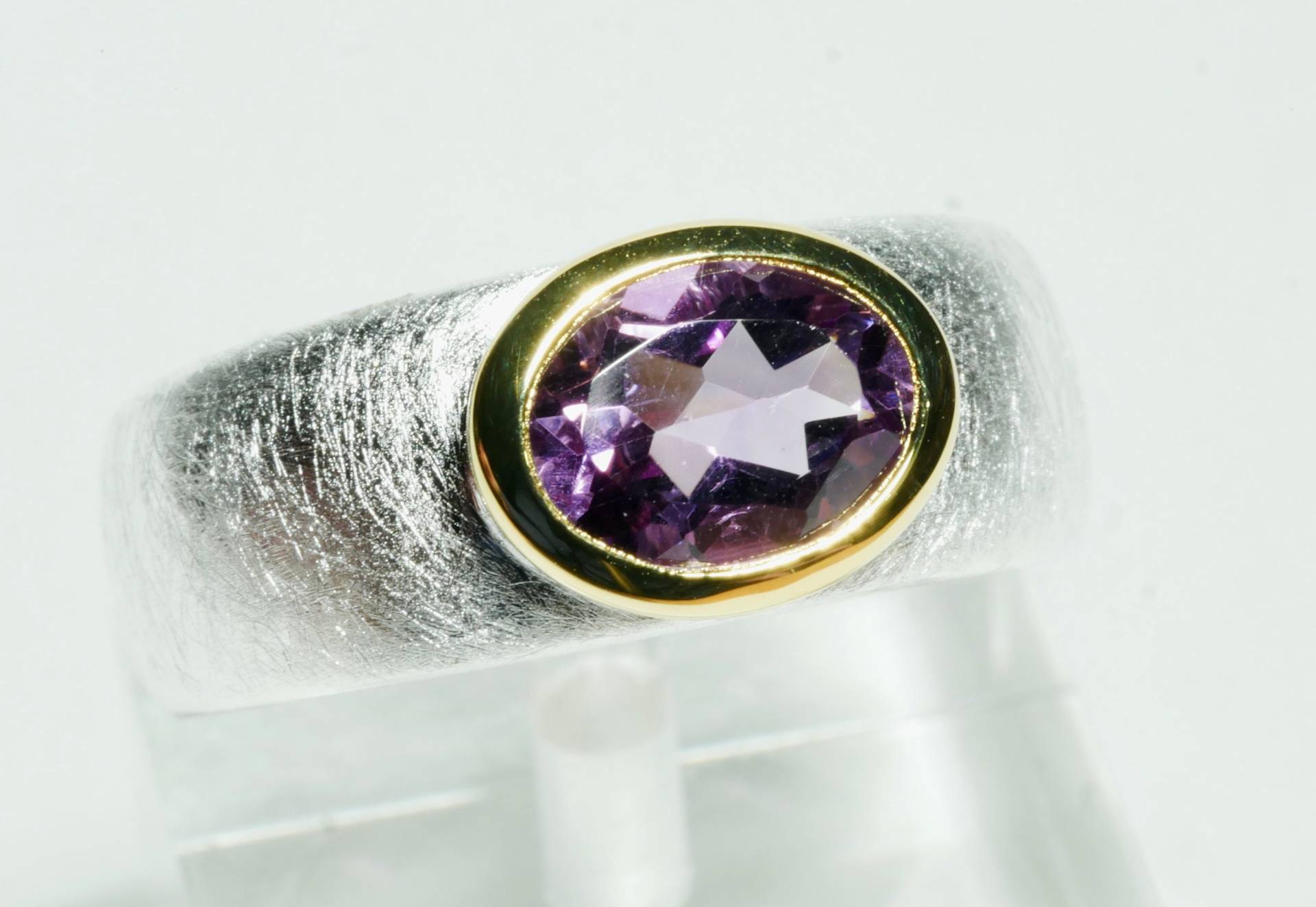 Amethyst Ring Größenverstellbar von SusanneKringsSchmuck