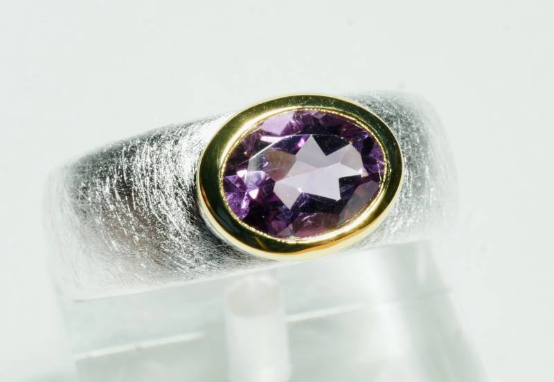 Amethyst Ring Größenverstellbar von SusanneKringsSchmuck