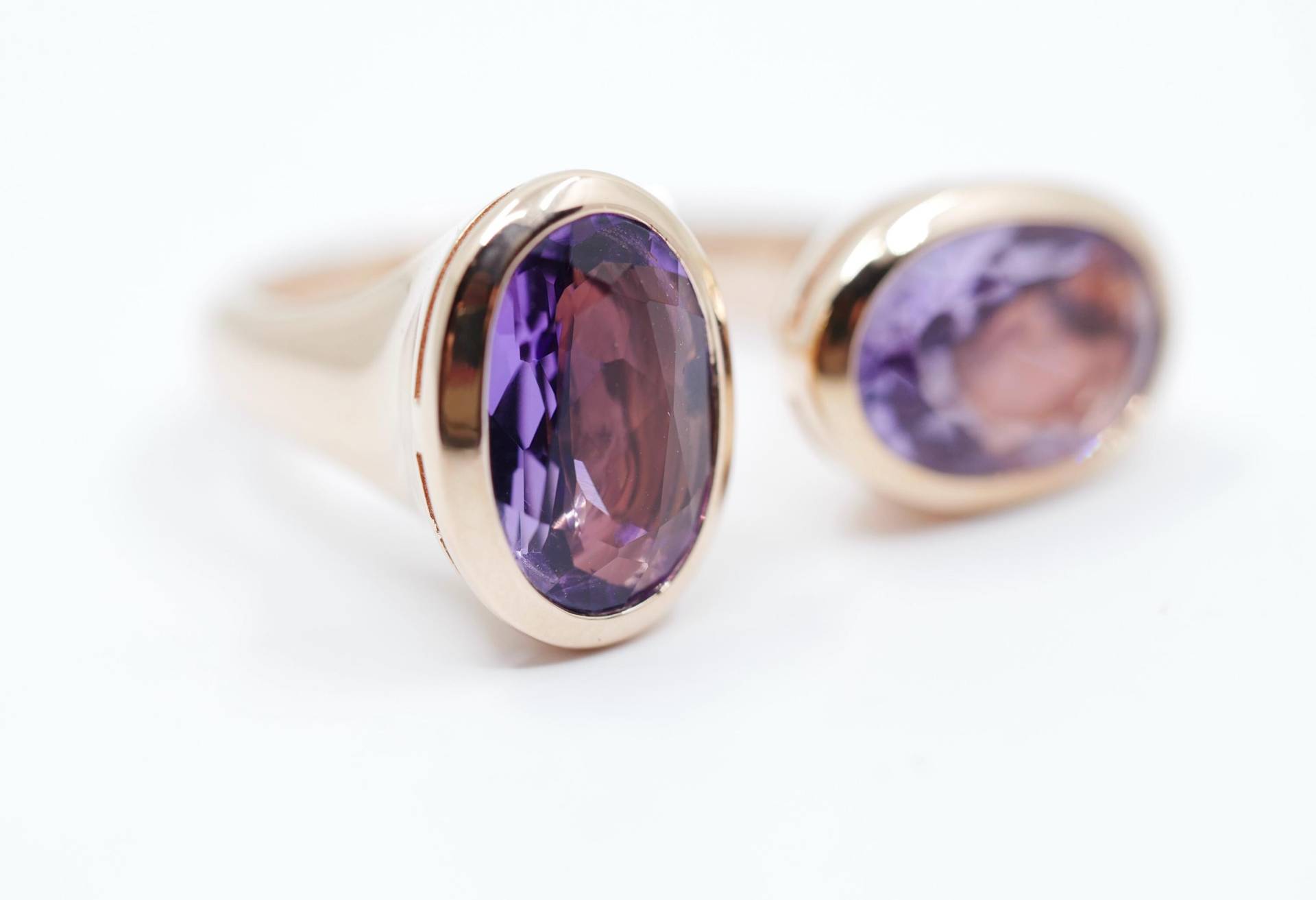 Amethyst Ring Rosegold Größe 58 von SusanneKringsSchmuck