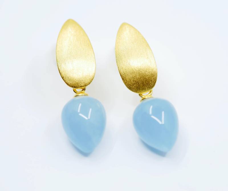 Aquamarin Ohrringe Gold von SusanneKringsSchmuck