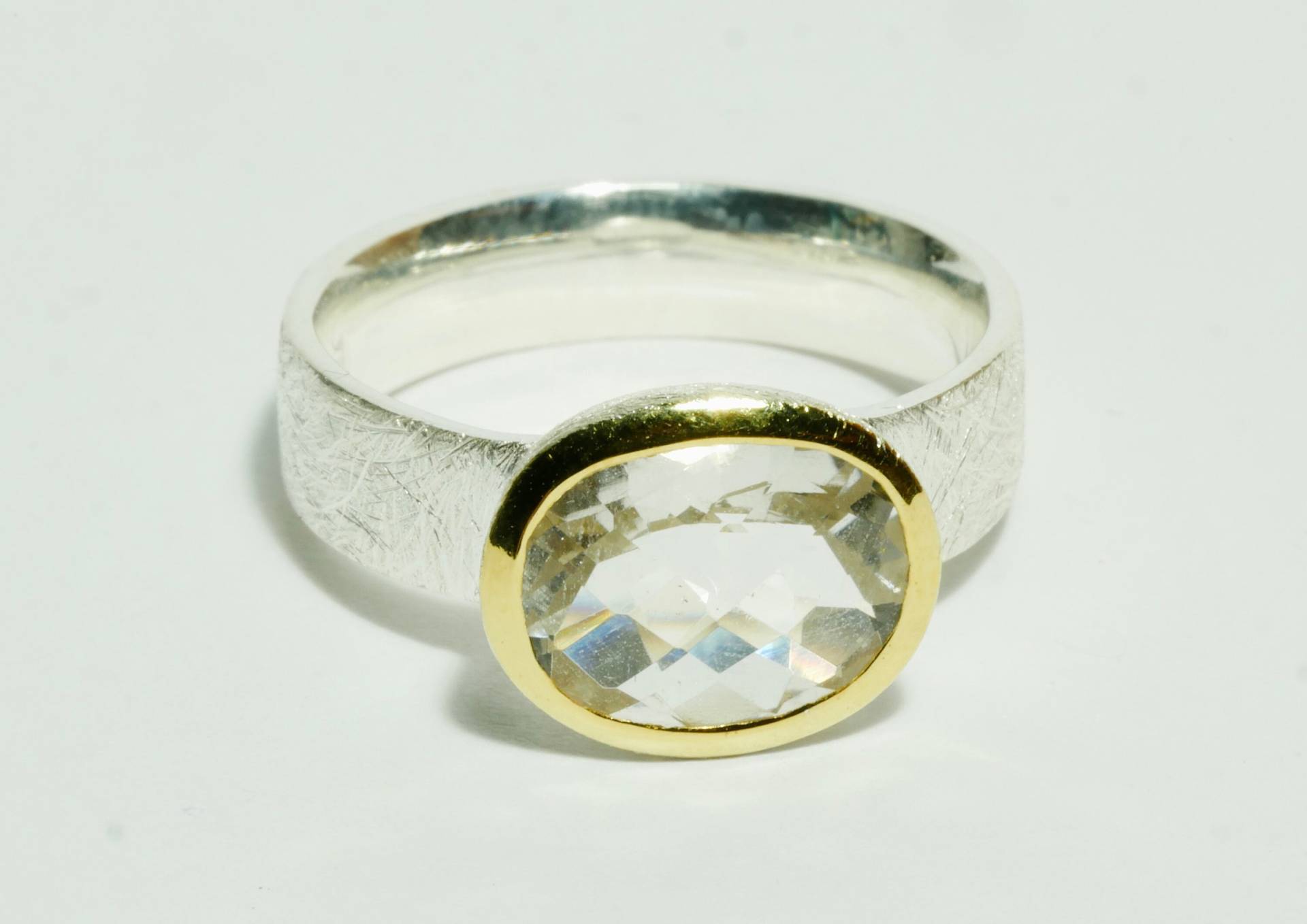Bergkristall Ring, Größe 57, 5 von SusanneKringsSchmuck