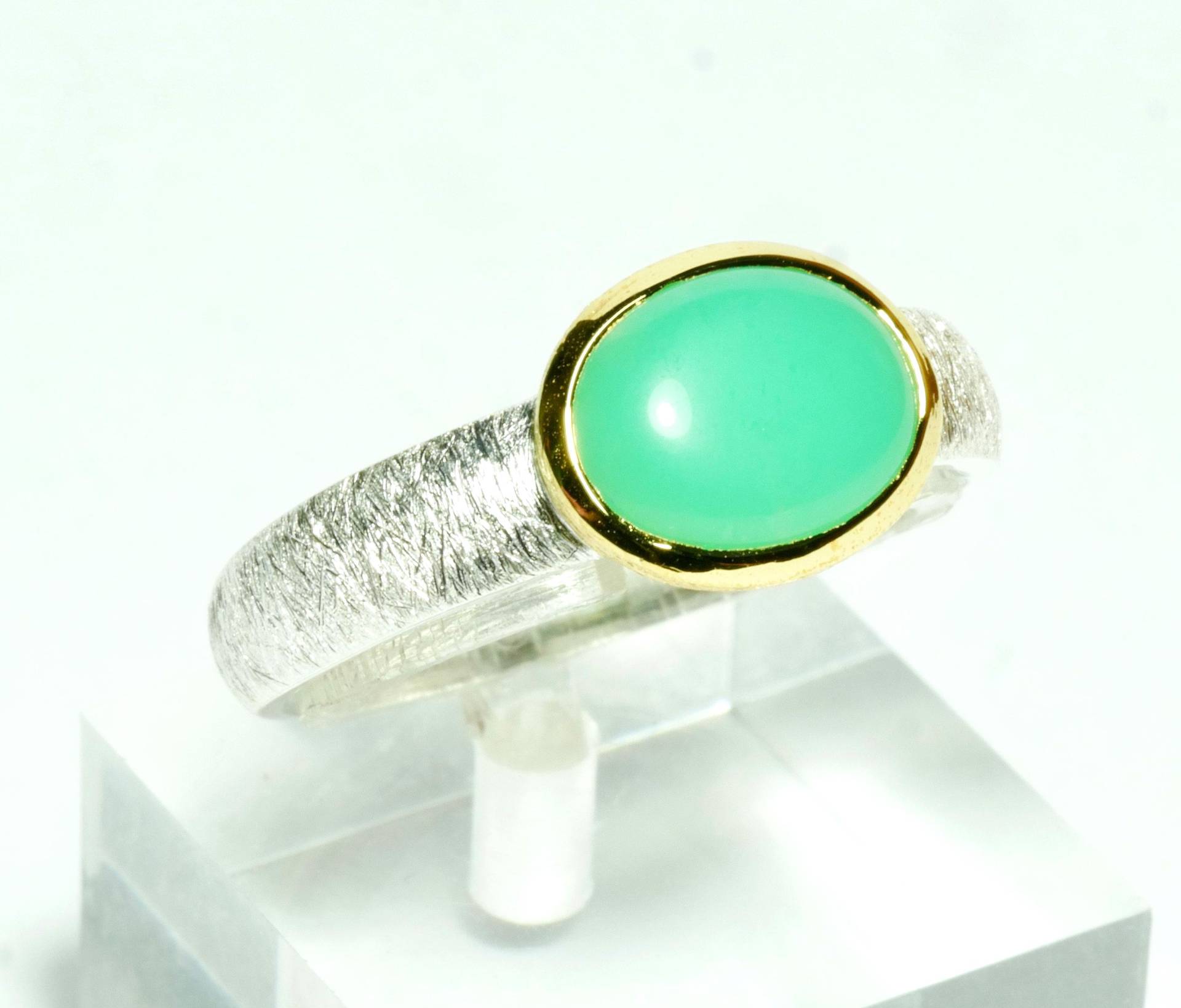 Chrysopras Ring Größe 56, 57, 58 von SusanneKringsSchmuck