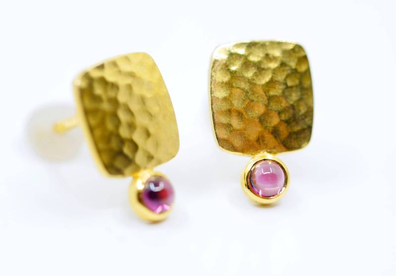 Granat Ohrringe Gold von SusanneKringsSchmuck