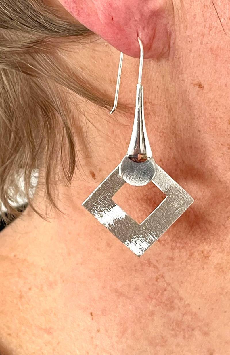 Große Ohrringe Aus Silber von SusanneKringsSchmuck