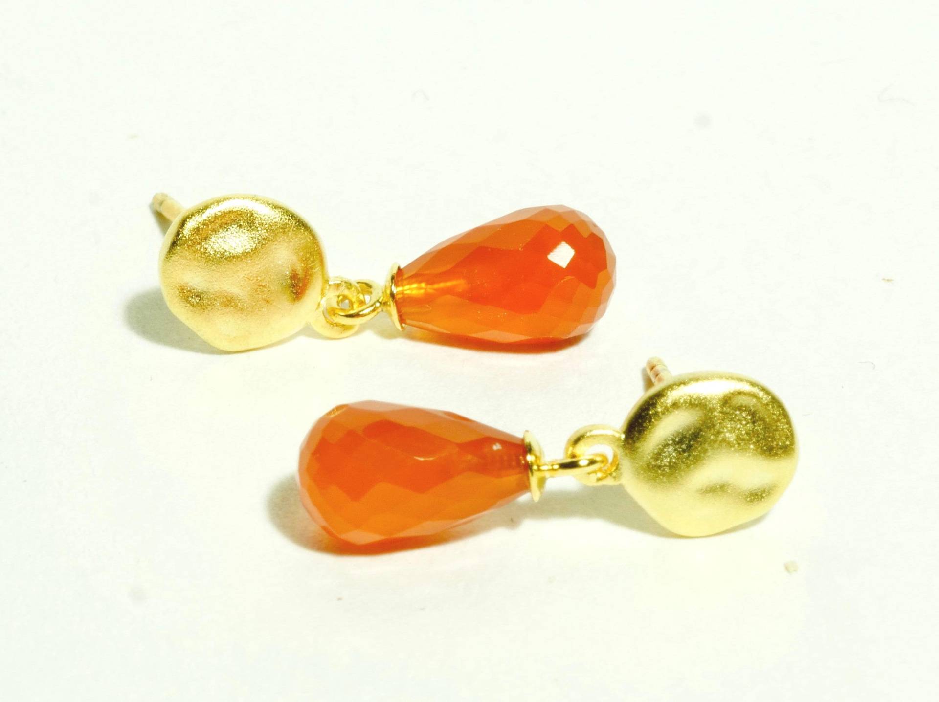 Karneol Ohrringe Gold von SusanneKringsSchmuck