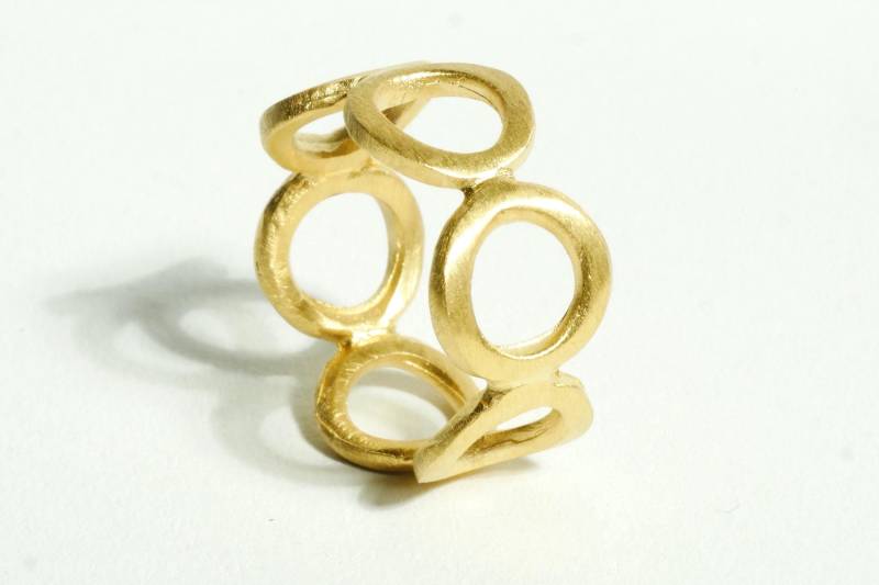 Ösen Ring Gold von SusanneKringsSchmuck
