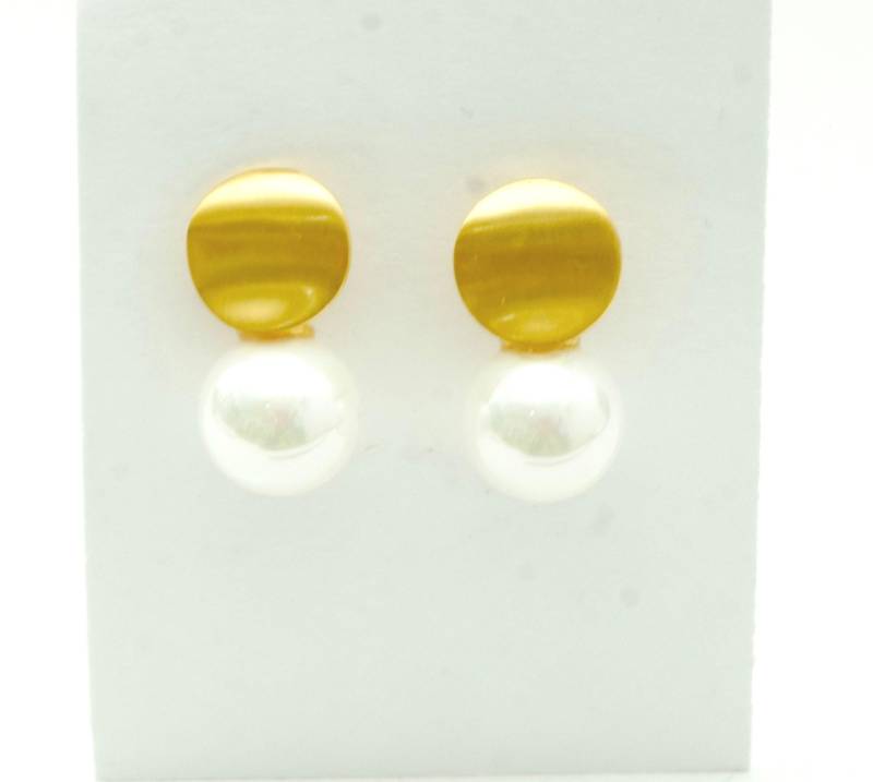 Ohrringe Gold Mit Perle von SusanneKringsSchmuck