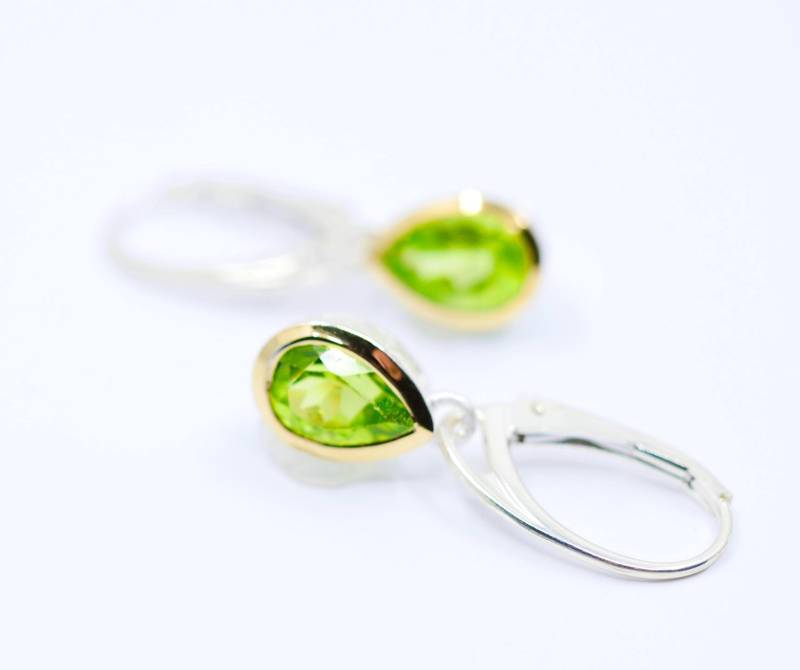 Peridot Ohrringe Bicolor von SusanneKringsSchmuck