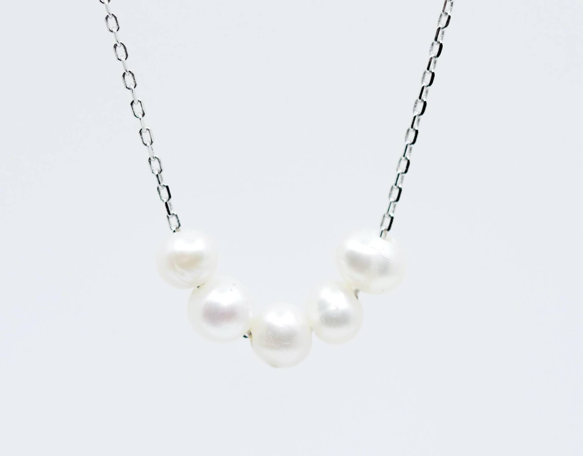 Perlen Kette Silber von SusanneKringsSchmuck